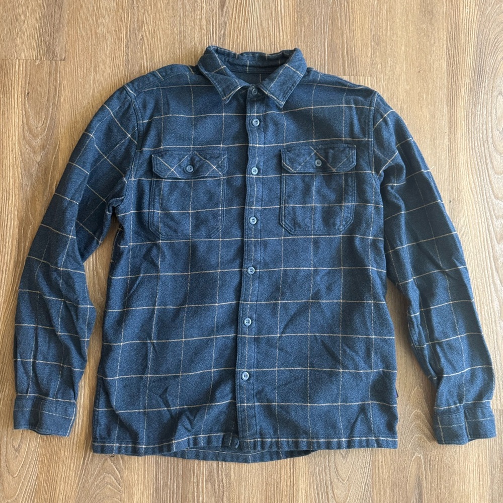 Patagonia Fjord Flannel - Blue Plaid, Medium